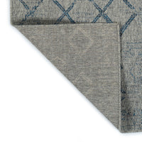 Modern, Transitional, Geometric, Southwestern, Textured High Low Cut & Loop 5'3" X 7'6" Rectangle Area Rug Grey Polypropylene