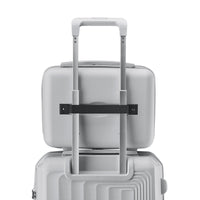 Luggage 4 Piece Sets 14 20 24 28 , Hard Shell Lightweight Tsa Lock Carry On Expandable Suitcase With Spinner Wheels Travel Set For Men Women Silver Polypropylene