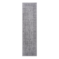 Naar Marfi Collection 2X8 Grey Oriental Non Shedding Living Room Bedroom Dining Home Office Stylish And Stain Resistant Area Rug Grey Polyester