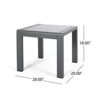 Cape Coral Side Table Grey Aluminium