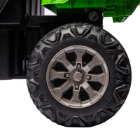 24V Ride On Truck 2 Seater Ride On Utv With 2X200W Motor Ride On Dump Truck With Dump Bed Shovel Ride On Car With Remote Control Electric Vehicle With Non Slip Tyre For Boys Girls Green Plastic