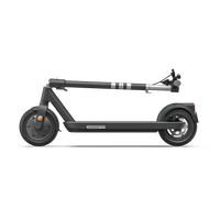 Foldable Electric Scooter W 18.6 Miles Max Operating Range & 15.5 Mph Max Speed Black Black Aluminum