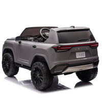 Licensed Lexus Lx600 24V Two Seater Xxl Kids Ride On Car W Parents Control,Seat Width 20 Inches,2Wd,Four Wheel Suspension,Bluetooth,Mp3,Music,Power Display,Speeds 1.86 3.11Mph For Kids. Gray Polypropylene