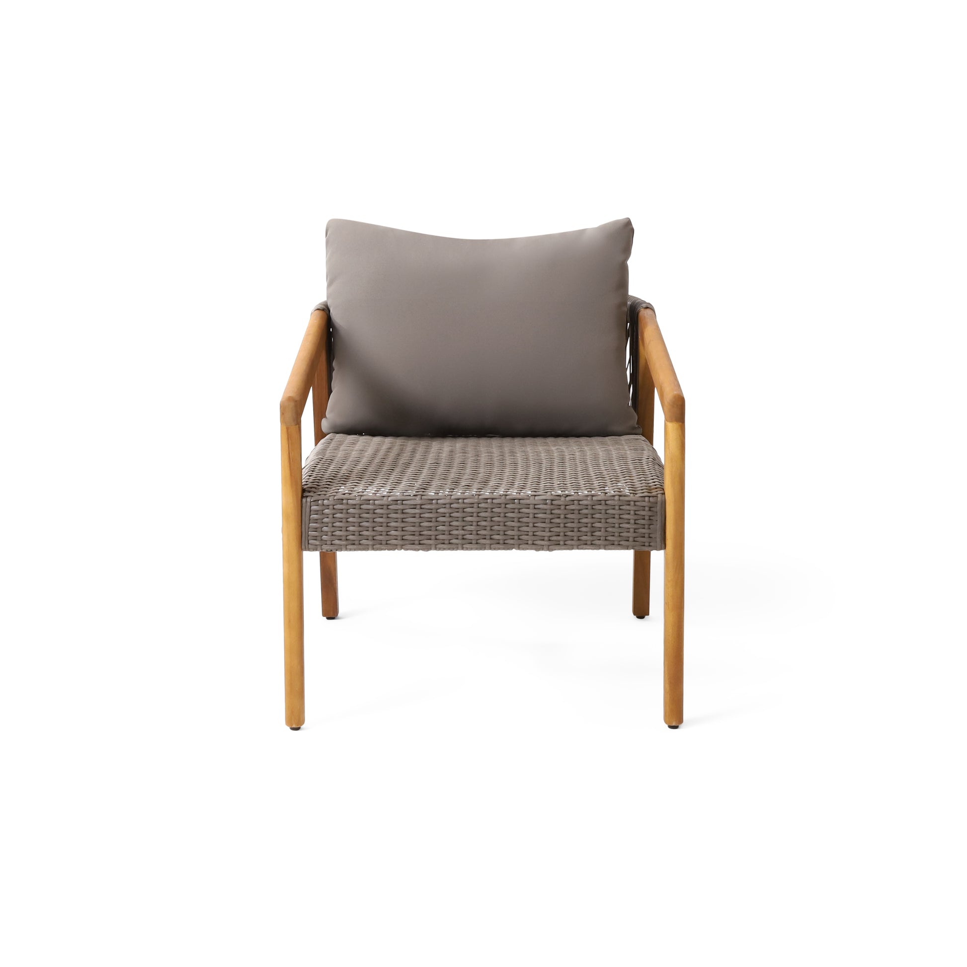 Outdoor Acacia Wood Club Chairs With Cushions Teak Gray Grey Acacia Wood