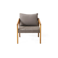 Outdoor Acacia Wood Club Chairs With Cushions Teak Gray Grey Acacia Wood