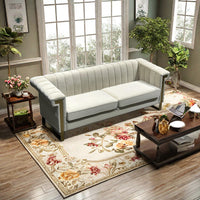 Fx P81 Cw Sofa Cream White Velvet 2 Seat