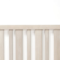 Prague Toddler Rail In Cotton Grey Natural Wood Wash Wood