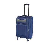 24 Inch Suitcase Navy Blue Blue Oxford Fabric