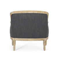 Club Chair Charcoal Fabric