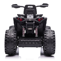 Kids Atv 4 Wheeler, 24V Kids Ride On Toy For Big Kid W Bluetooth, 800W Motor,Black Black Abs