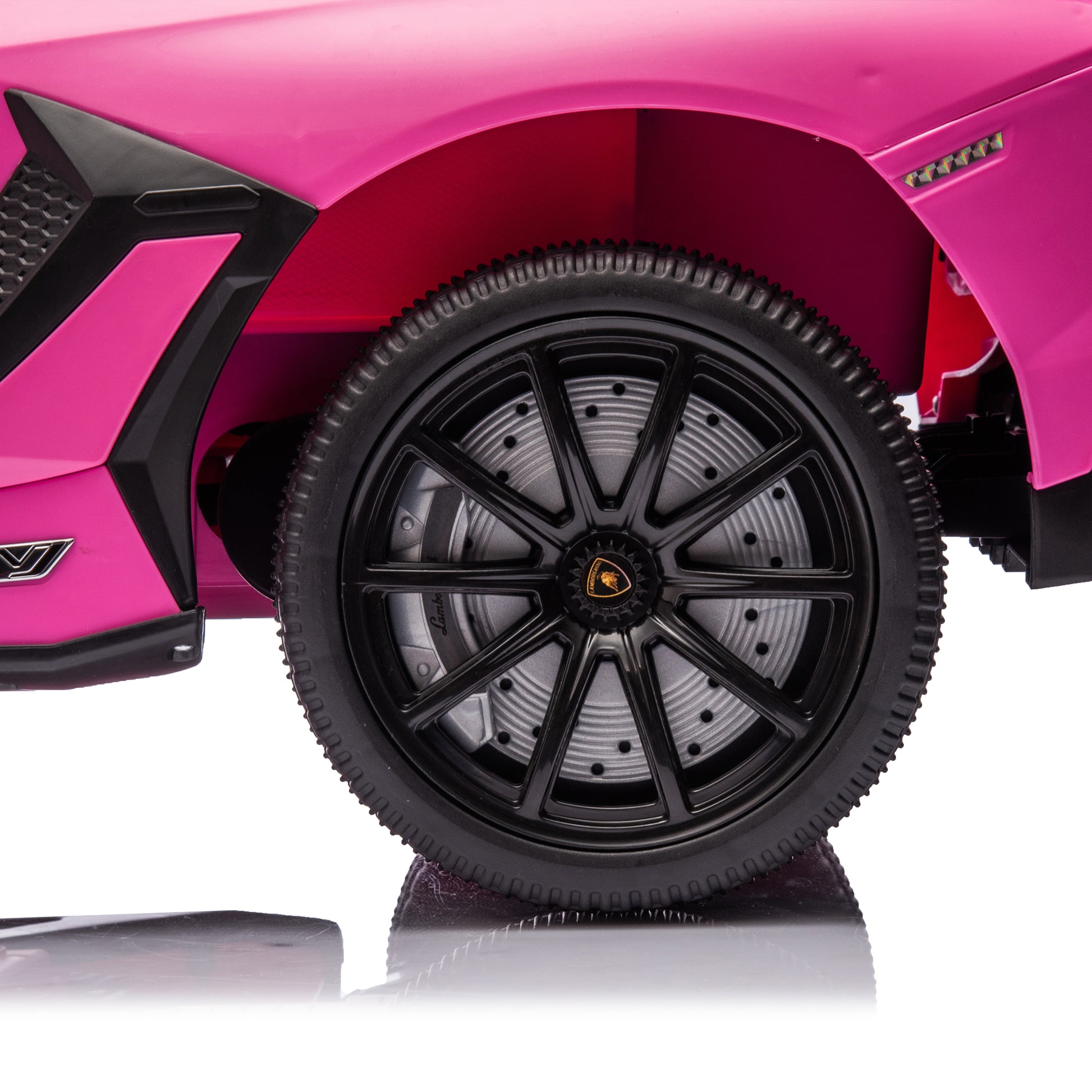 12V Kids Ride On Car W Parents Remote Control,Licensed Lamborghini Aventador Xago,Hydraulic Pressure Door,Slow Start,Early Education,Bluetooth,Adjustable Volume,Mp3,Usb,Led Lights For Kids Aged 3 8. Pink 50 99 Lbs Polypropylene