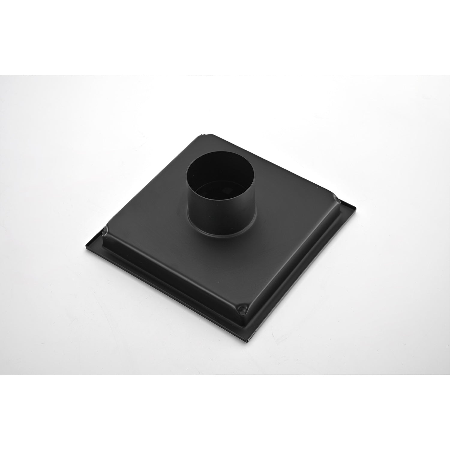 4 Inch Square Shower Floor Drain Matte Black Stainless Steel