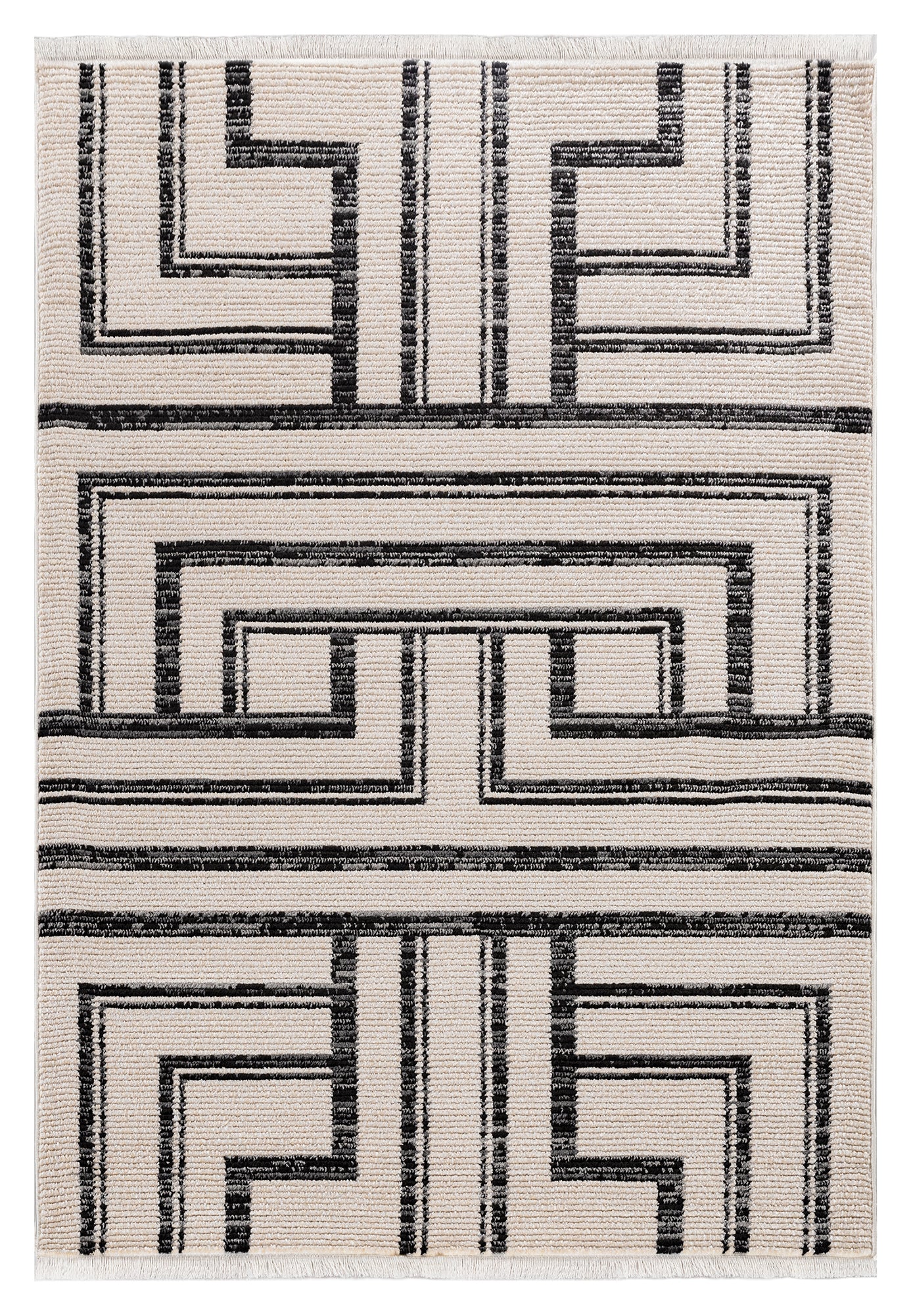 Contemporary, Geometrictextured High Low Cut Pile 9'2" X 12'4" Rectangle Area Rug Multi Polypropylene