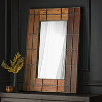 Mirror Brown Wood