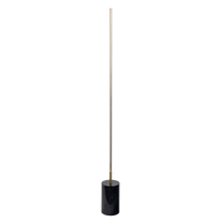 Prism Brassed Gold Led Floor Lamp With On Off Switch Faux Marble Base Black,Gold,Marble Table&Floor Lamps Faux Marble,Metal