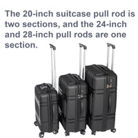 3 Piece Luggage Sets Pp Lightweight Suitcase With Two Hooks, Spinner Wheels, 20 24 28 Black Black Abs