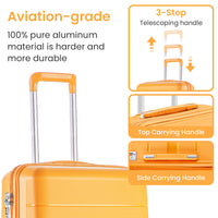 Luggage Sets 4 Piece 14 20 24 28 Pp Lightweight & Durable Expandable Suitcase Orange Polypropylene