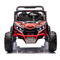 24V Two Seater Kids Ride On Utv W Parents Remote Control,Four Wheel Suspension,Slow Start,Large Wheel Design,Anti Collision Bar,Storage Space,Music,Usb,Bluetooth,Volume Control,Led Lights For Kids 3