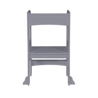 Child Standing Tower, Step Stools For Kids, Toddler Step Stool For Kitchen Counter,Gray Gray Mdf