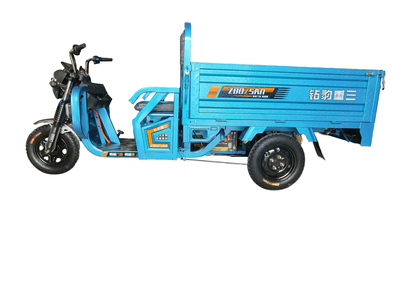 Pioneer Second Generation Electric Three Wheel 1.6M 2 Antique Blue Green Abs Rubber Steel Q235