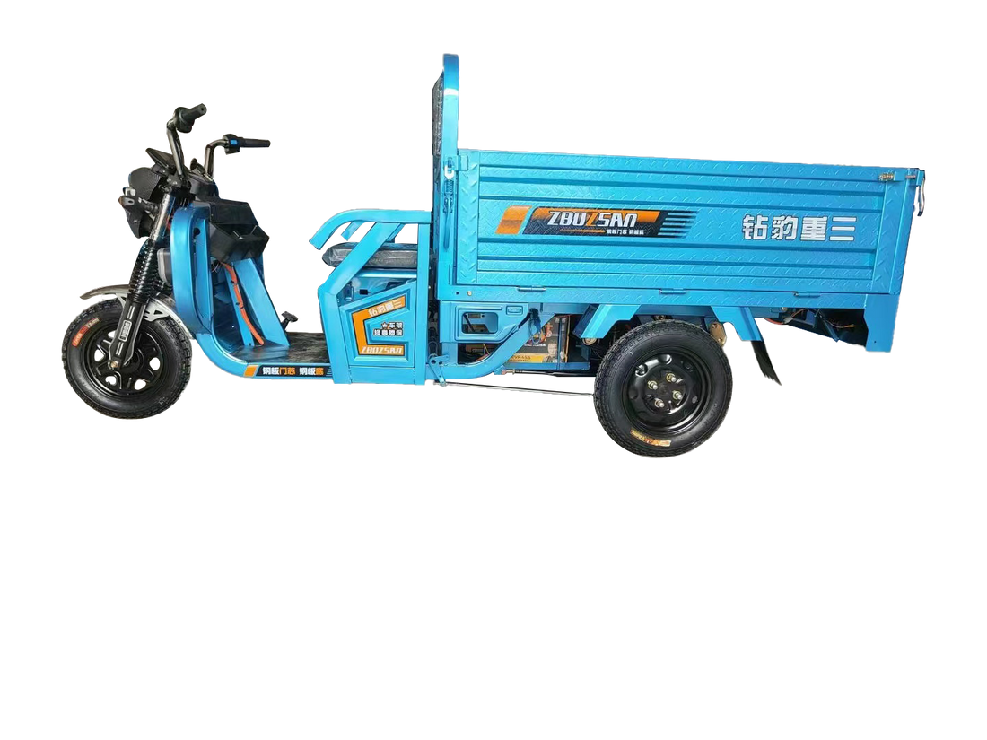 Pioneer Second Generation Electric Three Wheel 1.6M Antique Blue Green Abs Rubber Steel Q235