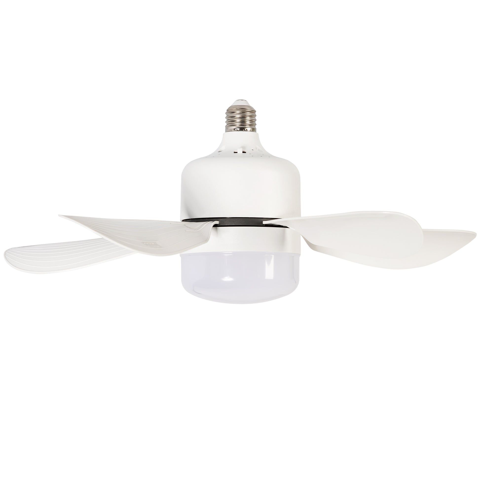 16 Inch Socket Fan Light Ceiling Fans With Remote Screw In Ceiling Fan Dc Motor Noiseless 3 Wind Speed White Pc