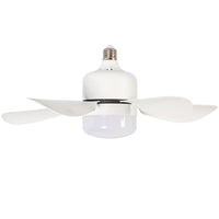 16 Inch Socket Fan Light Ceiling Fans With Remote Screw In Ceiling Fan Dc Motor Noiseless 3 Wind Speed White Pc