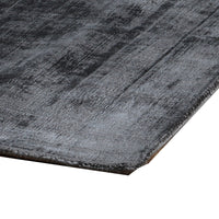 Arlo 2 X 3 Area Rug, Charcoal Gray Viscose, Handcrafted, Non Reversible Gray Viscose