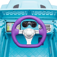 24V Kids Ride On Car W Parents Remote Control,400W Motor,Four Wheel Suspension,Adjustable Speed,Usb,Mp3,Music,Bluetooth,Large Display Screen,Power Display,Portable Handle,Safety Belt For Kids Aged 3 . Purple 50 99 Lbs Polypropylene