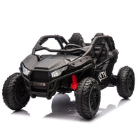 24V Two Seater Kids Ride On Utv W Parents Control,20In Seat Width,400W Super High Power,Four Wheel Suspension,Bluetooth,Mp3,Usb,Led Light,Horn,Rear Storage Space,Speeds 3.73 4.97Mph For Kids Aged 3