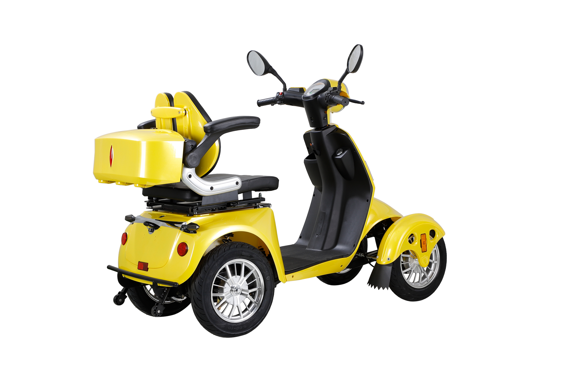 Fastest Mobility Scooter With Four Wheels For Adults & Seniors Yellow Abs Pc