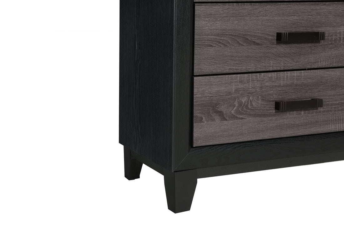 Soluto Grey Black Desk Black Gray Solid Wood Mdf