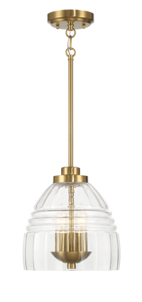Ember Three Candle Lights Chain Pendant With Clear Glass Satin Brass Clear,Gold Ceiling Lights Brass,Glass