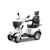 Xl3D4L Electric Mobility Recreational Travel Scooter For Adults,Mobility Scooters For Seniors, 4 Wheel Powered Mobility Scooters White Abs Pc Abs Pc