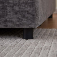 Modern 2 Seater Armless Sofa Couch For Living Room Modular Design, Ultra Soft Chenille Fabric, Easy Assembly, Sturdy Frame, Stylish And Comfortable Perfect For Apartments Gray Foam Chenille 2 Seat