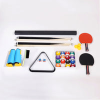 5.5F 3 In 1 Billiard Table, 3 In 1 Pool Table, 3 In 1 Table Tennis Table, Billiards, Pool Table, Multifunctional Billiard Table, Multifunctional Pool Table, Multifunctional Table Tennis Table, Table Balls Sports Black Blue Without Foldable Primary Living