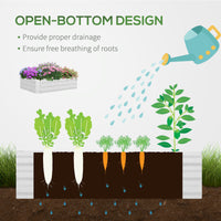 Outsunny 4' X 3' Galvanized Raised Garden Bed With Mini Pvc Greenhouse Cover, Outdoor Metal Planter Box With 2 Roll Up Windows For Growing Flowers, Fruits, Vegetables And Herbs, Clear Clear Pvc