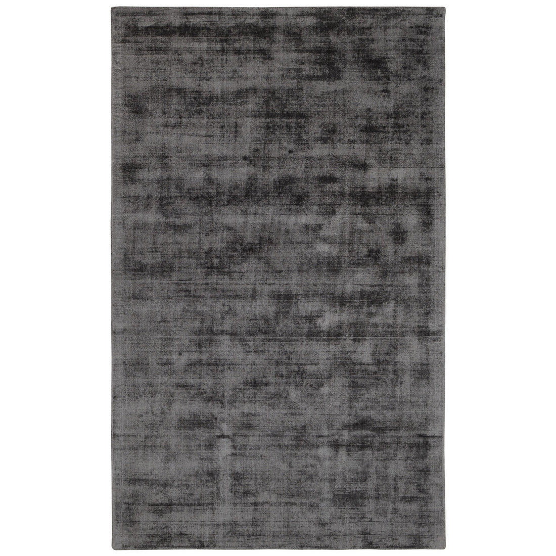 Arlo 2 X 3 Area Rug, Charcoal Gray Viscose, Handcrafted, Non Reversible Gray Viscose