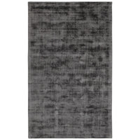 Arlo 2 X 3 Area Rug, Charcoal Gray Viscose, Handcrafted, Non Reversible Gray Viscose