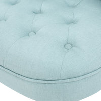 Bordeaux Tuft Chair Light Blue Fabric
