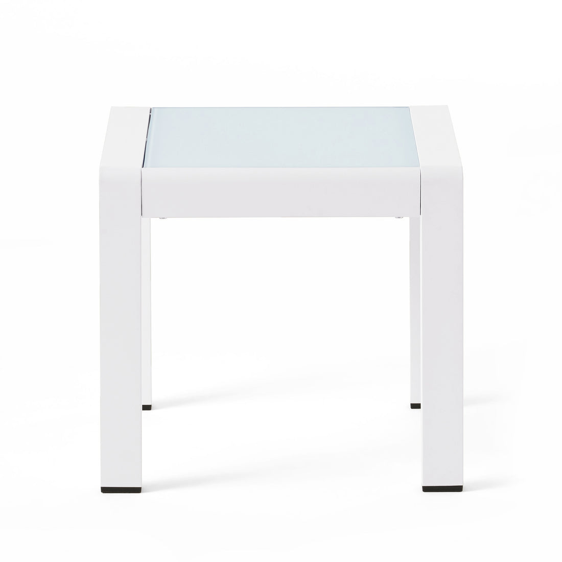 Cape Coral Side Table White Aluminium