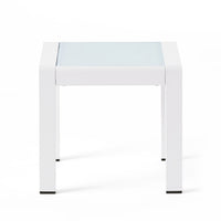 Cape Coral Side Table White Aluminium