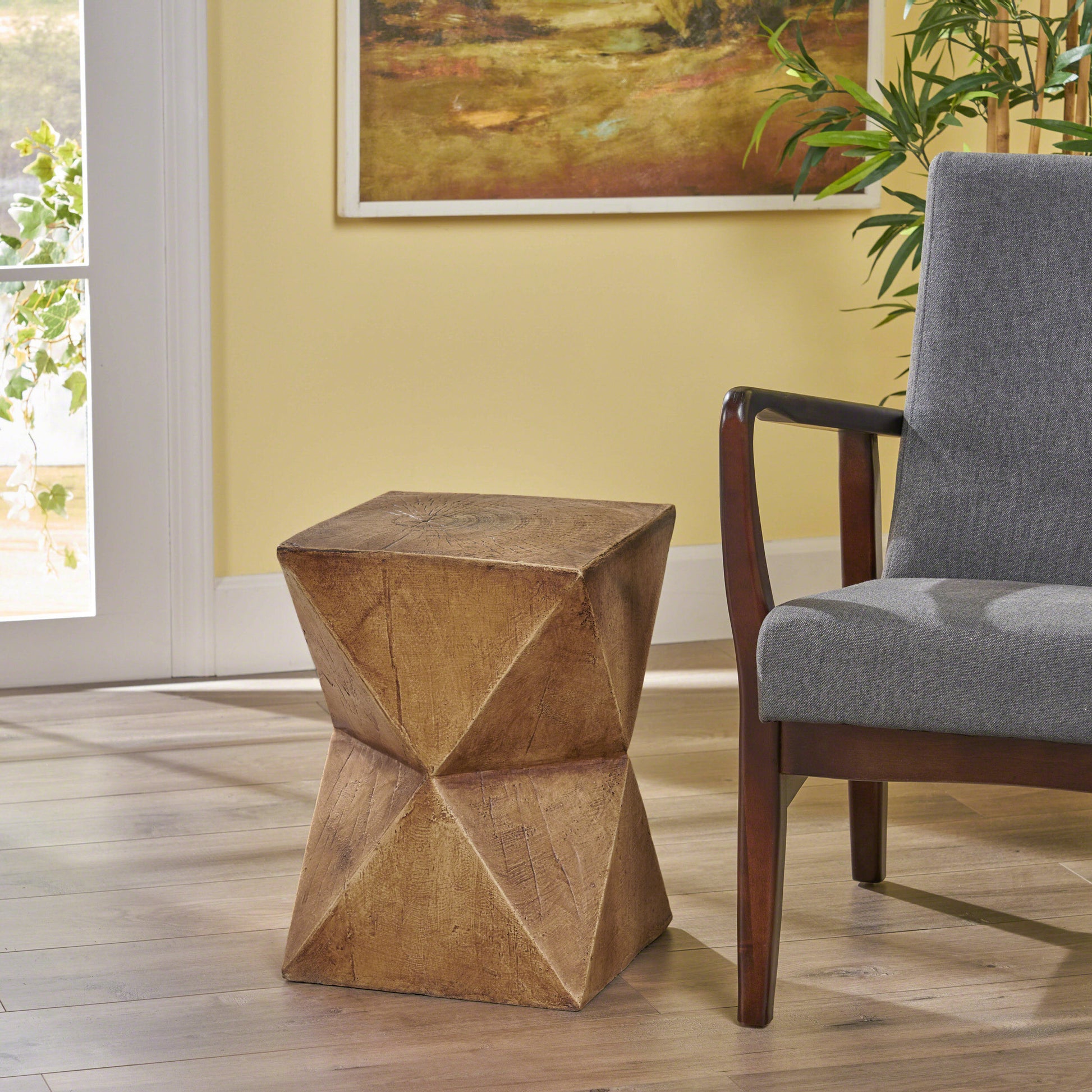 Waylon Side Table Natural Magnesium Oxide