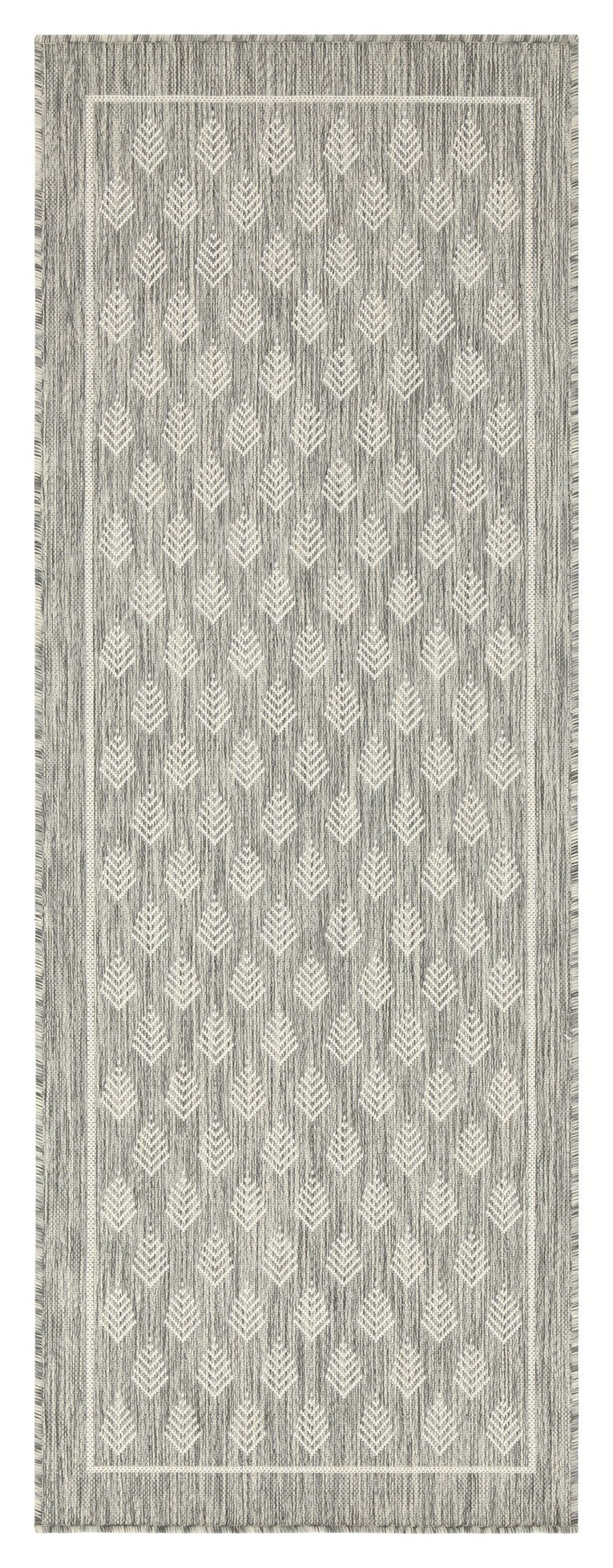 Sunshine Gc Har2009 Silver 5 Ft. 3 In. X 7 Ft. 3 In. Indoor Outdoor Area Rug Silver Polyester Polypropylene