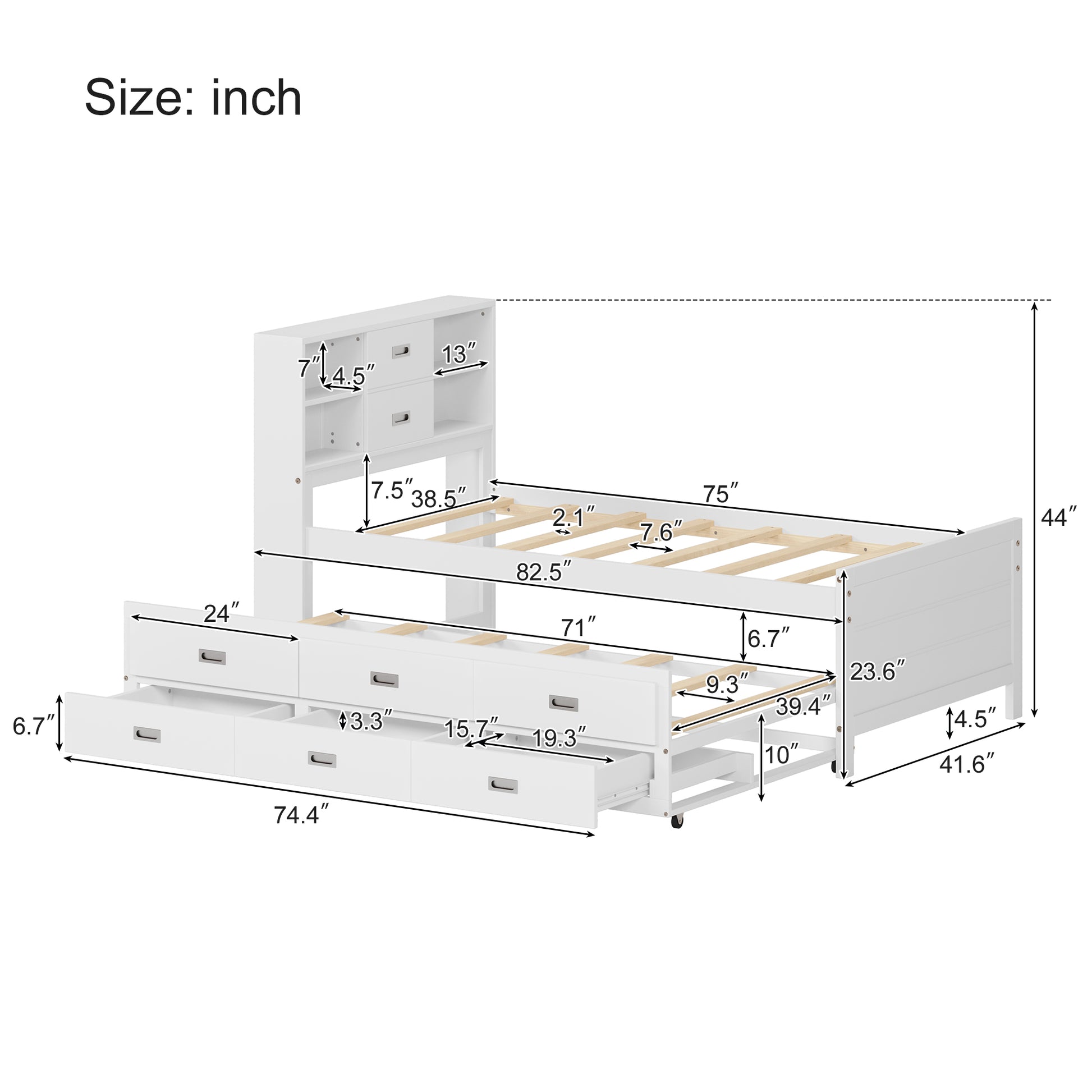 Bs324279Aak Box1 White Solid Wood Mdf