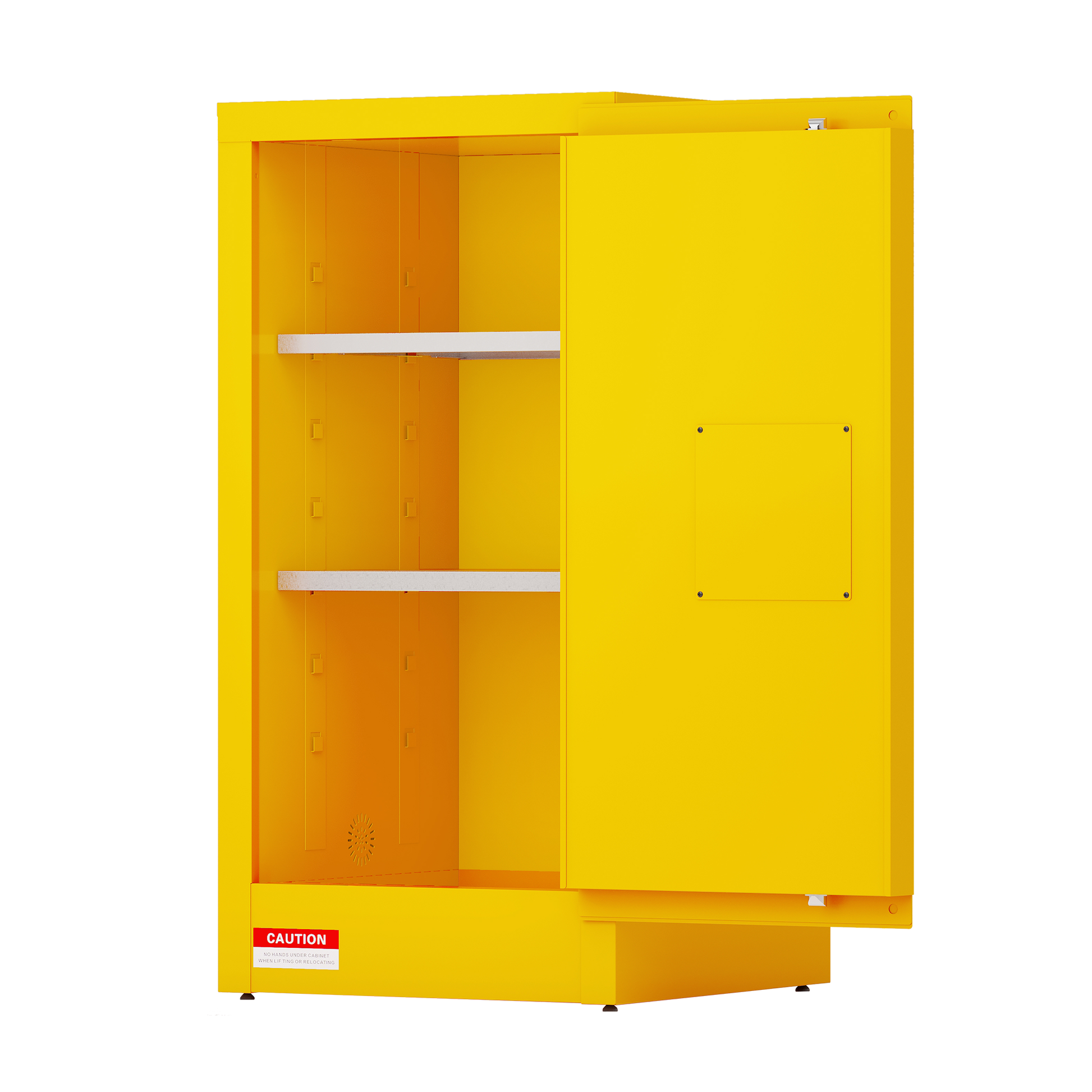 Flammable Safety Cabinet, Galvanized Steel, Laboratory Cabinets Explosion Proof Cabinets Anti Corrosion Reagents Instruments Protection Supplies Cabinet Antique Yellow Steel