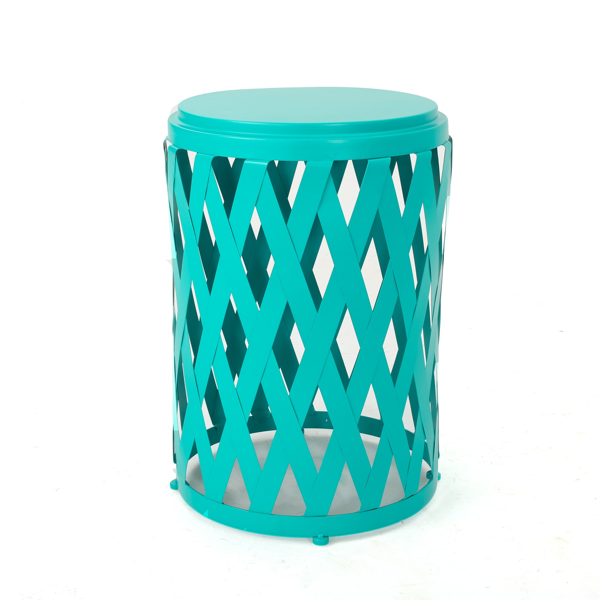 Selen 15 Side Table Teal Iron