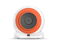 Smart Cat Litter Box Cat Litter Box Self Cleaning White Stainless Steel Polypropylene