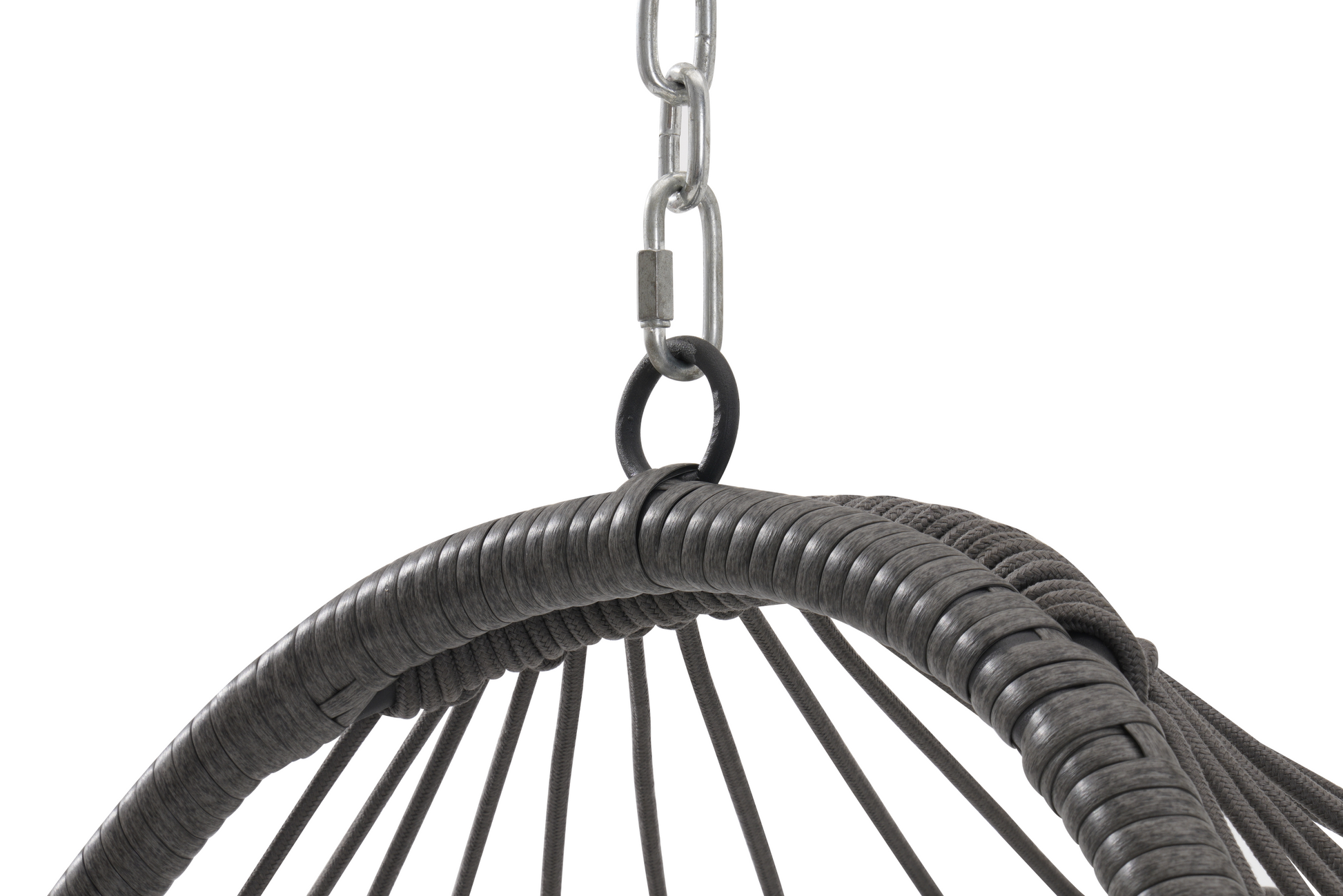 Outdoor Garden Rattan Egg Swing Chair Hanging Chair Pe Hang Chair Yes Sectional Dark Blue Water Resistant Frame Water Resistant Cushion Garden & Outdoor American Design Polypropylene Rattan