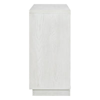 Vintage Distressed 4 Door Sideboard With Adjustable Shelves And Geometric Pattern For Dining Room, Kitchen And Living Room Antique White Antique White Solid Wood Mdf